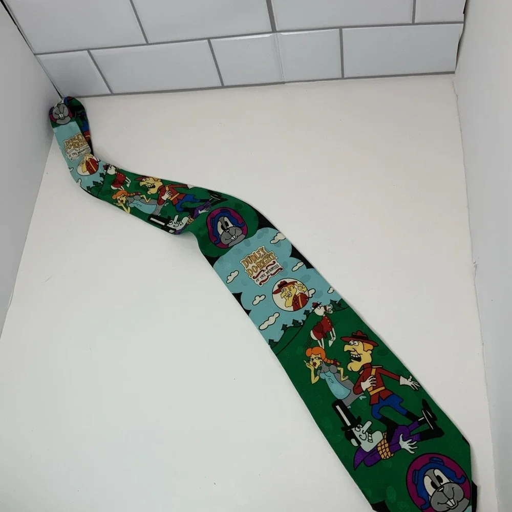 Bolero‎ 1993 Silk Dudley-Do-Right - Rocky and Bullwinkle and Friends Neck Tie